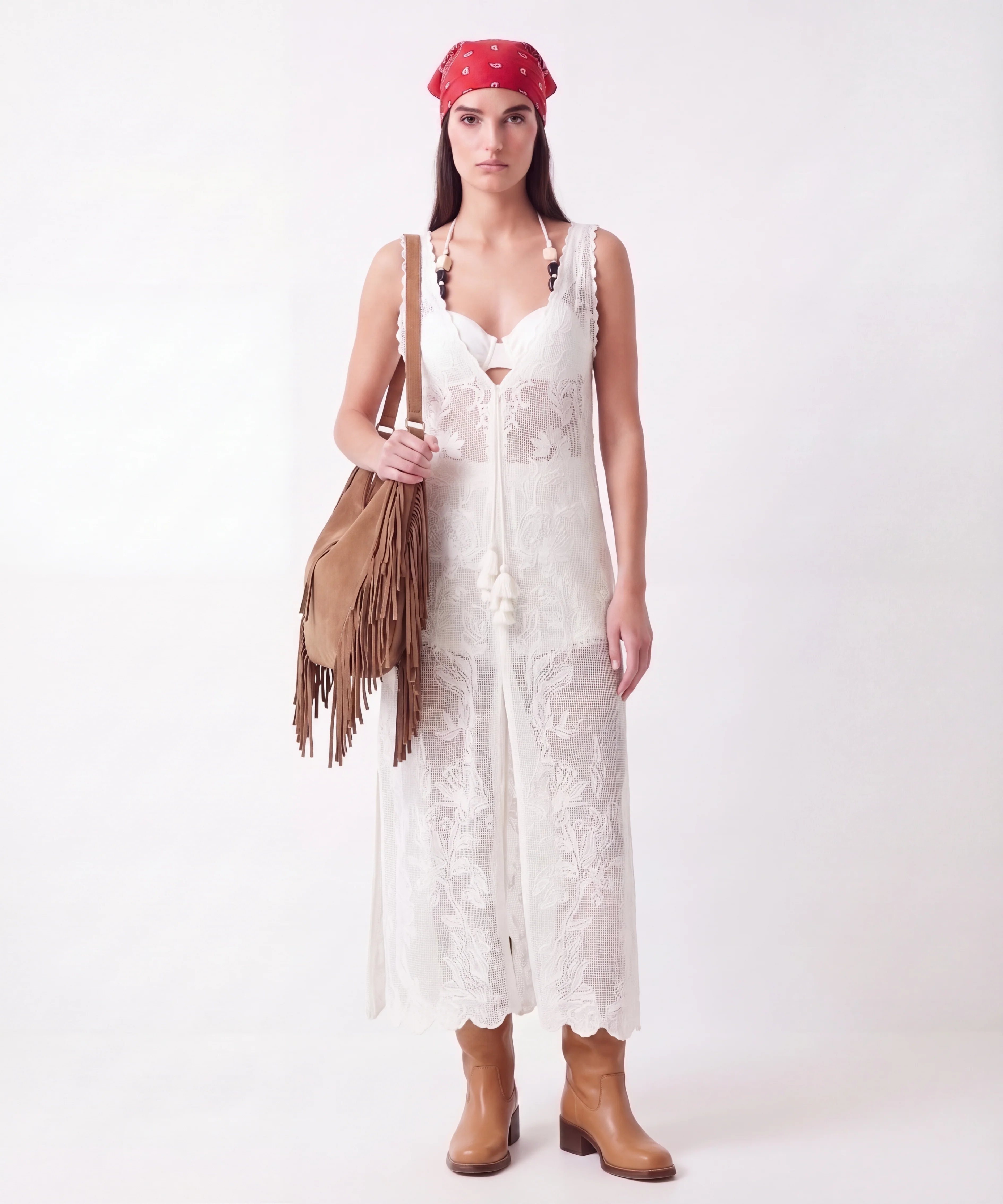 Abito maxi con ricami - Image 3